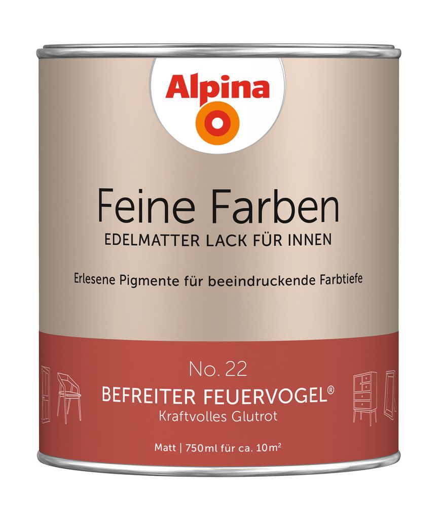 Alpina Feine Farben Lack No. 22 Befreiter Feuervogel - Produktbild 