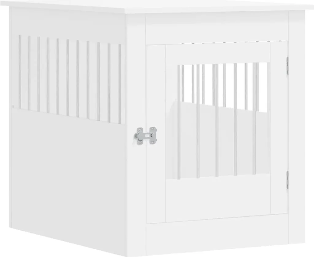 Luxury Dog Crate White Furniture | Mobile Gabbia Design 80x71cm