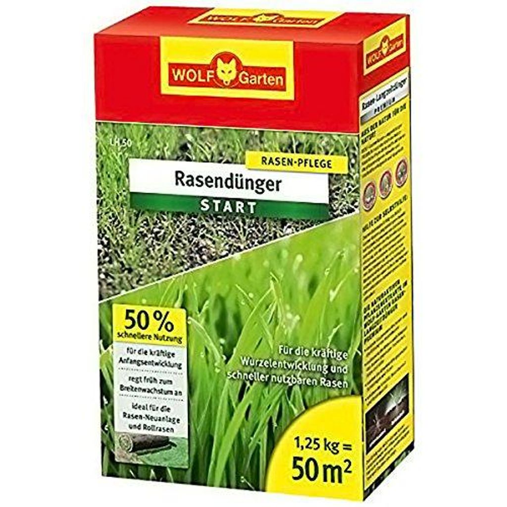 Rasendünger START Wolf-Garten 1,25 kg 50 m² Produktbild 
