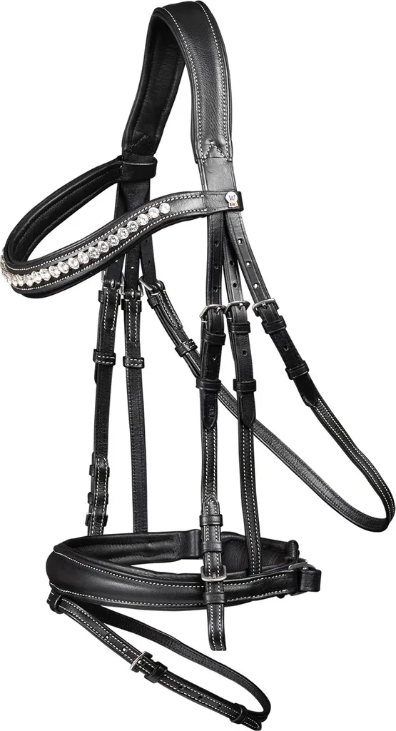 Briglia Waldhausen X-Line Joy Nera VB | Stile e Comfort Top