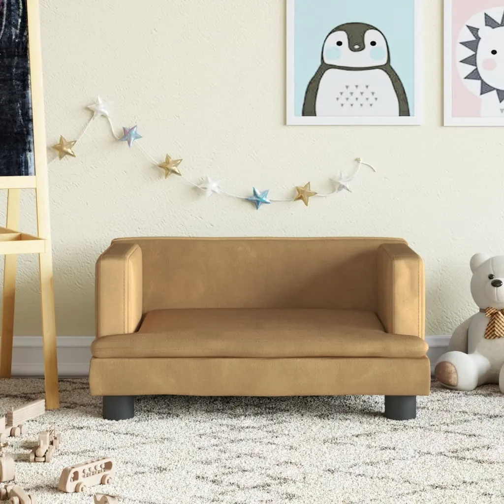 Recensione Divano Bambini The Living Store 60x40x30 Velluto Marrone
