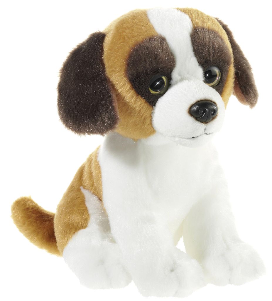 Heunec 278073 Bernard Plüschtier, Hund, 8 inches, Braun,weiß
