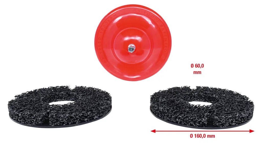 Jeu de meuleuses KS Tools 100.4070 abrasif haute densité 3 pièces