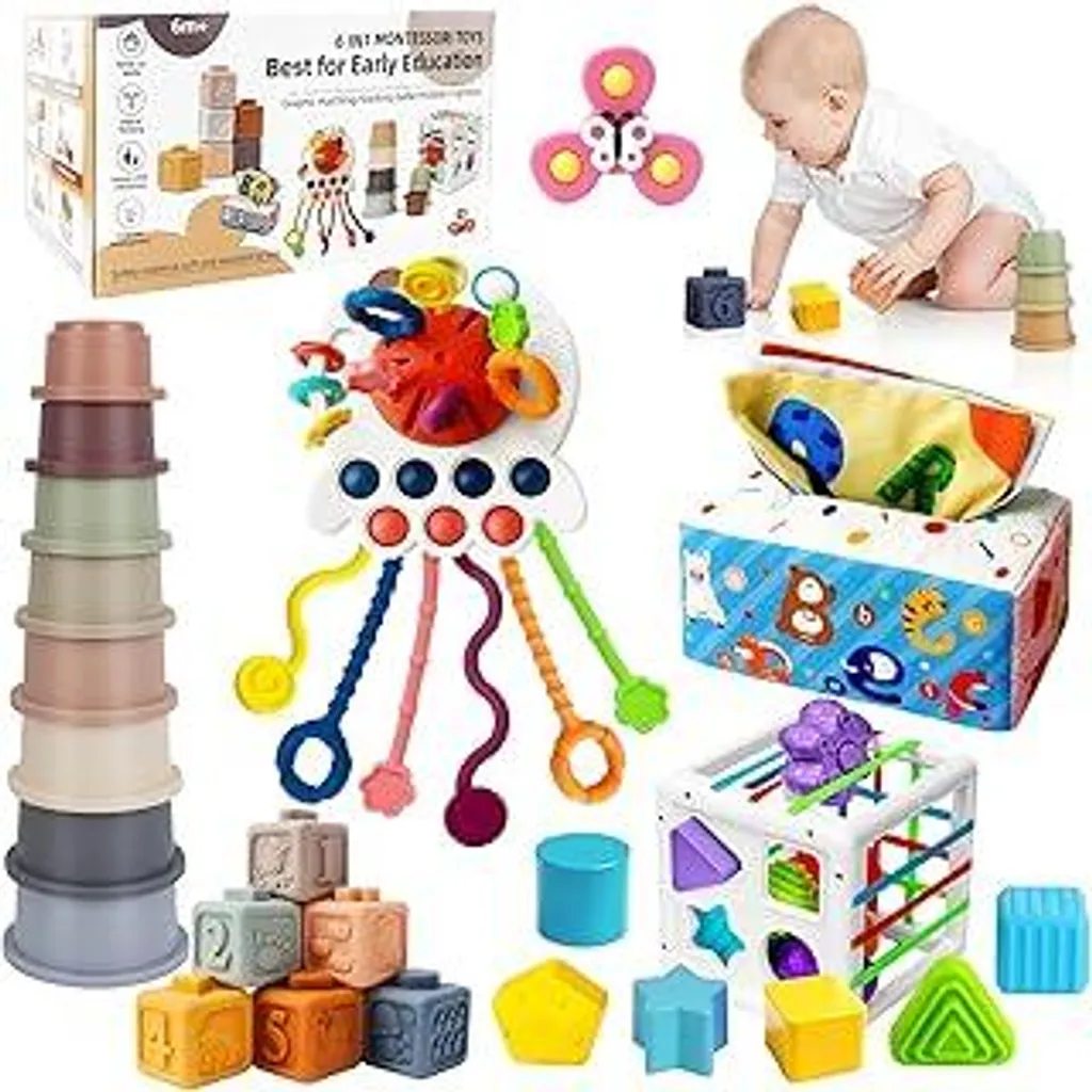 Recensione KETIEE 6 in 1: Giocattoli Sensoriali Montessori 12 Mesi+