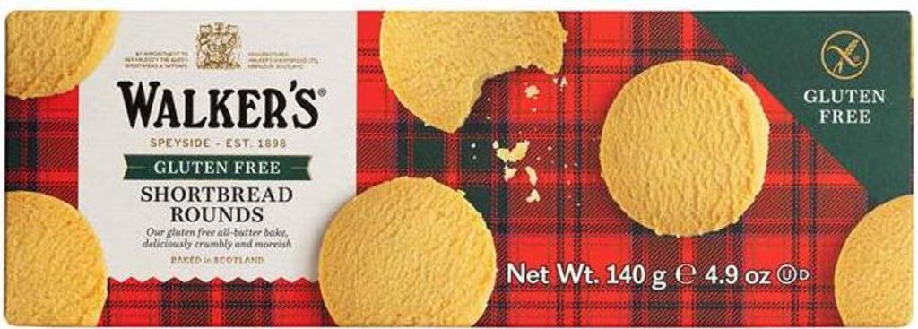 Walker's Gluten Free Shortbread Rounds 140g Produktbild 