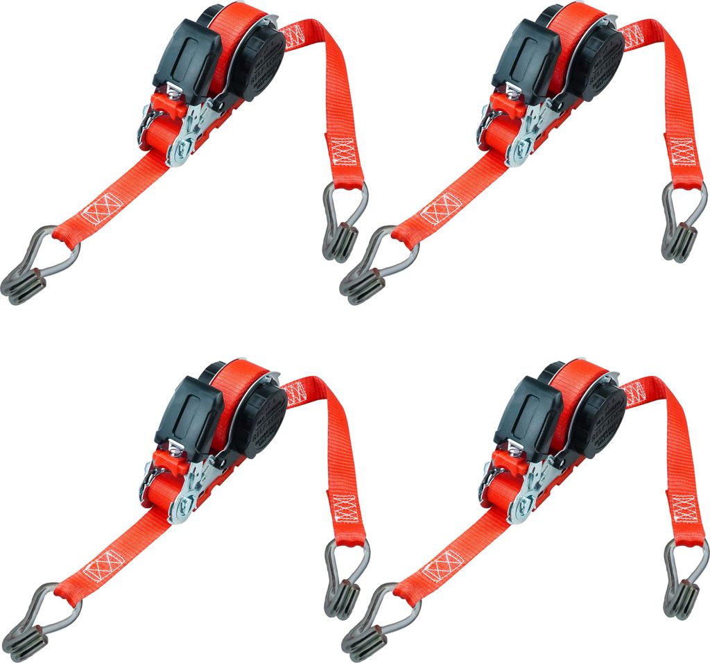 4x Automatik Ratschenspanngurt, 5m x 25mm, 700 daN, Produktbild 