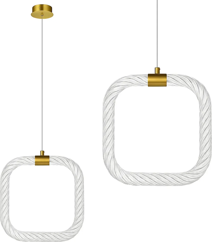 Lampada Sospensione Toolight LHJ056-CP1 | Bianco Oro LED Design 9W
