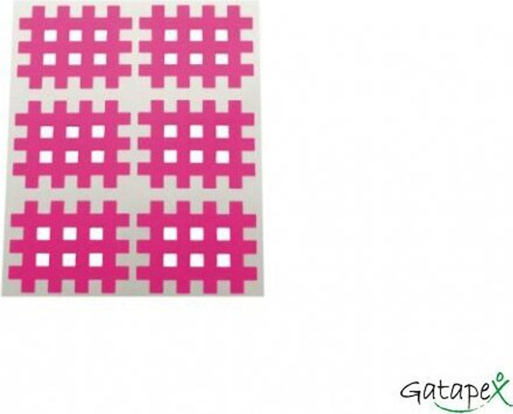 Gatapex Akupunkturpflaster pink (120 Gittertapes, 2,8 cm x 3,6 cm)
