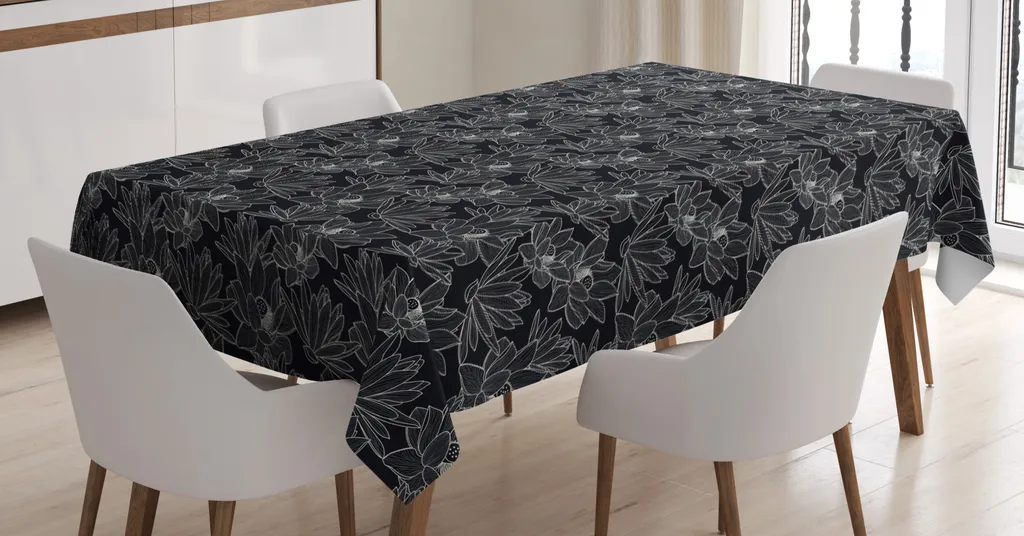 Tovaglia Lavabile ABAKUHAUS 140x200 cm - Antimacchia Grigio Cocco