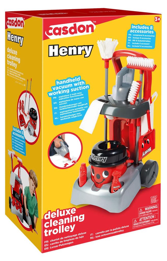 Casdon Casdon Henry Deluxe Play Set carrello di pulizia Immagine del prodotto 