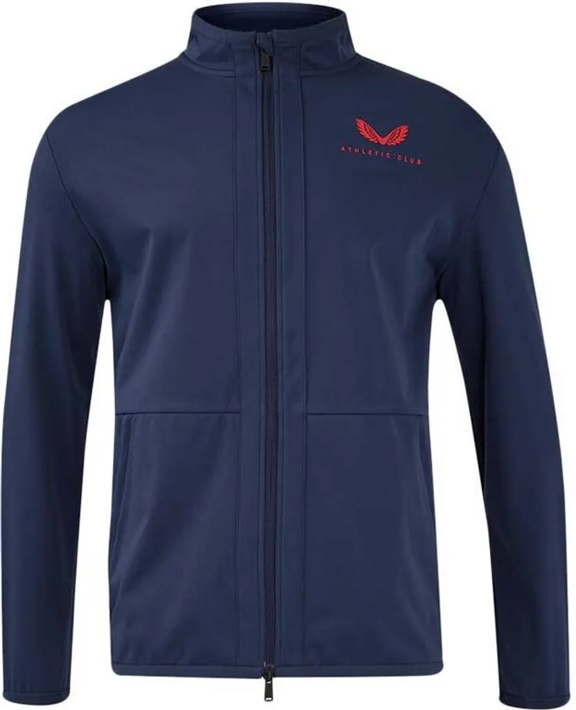 Veste de sport zippée Athletic Club Castore 24/25 coloris bleu marine