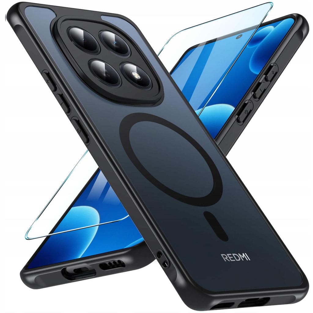 Etui Magnetyczne Matowe Do Xiaomi Redmi Note 15 Pro 4G|Do Magsafe Szkło