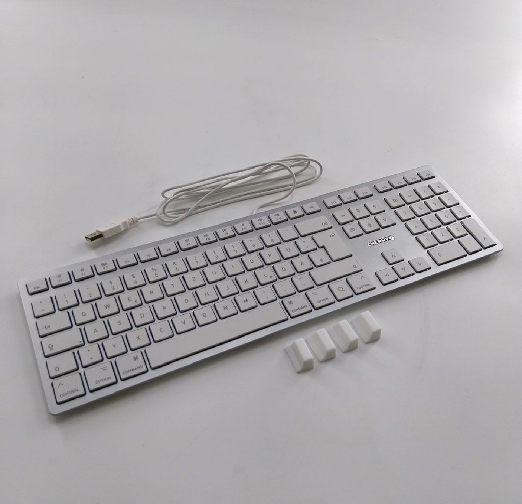 Cherry KC 6000 SLIM FOR MAC USB Silber Produktbild 