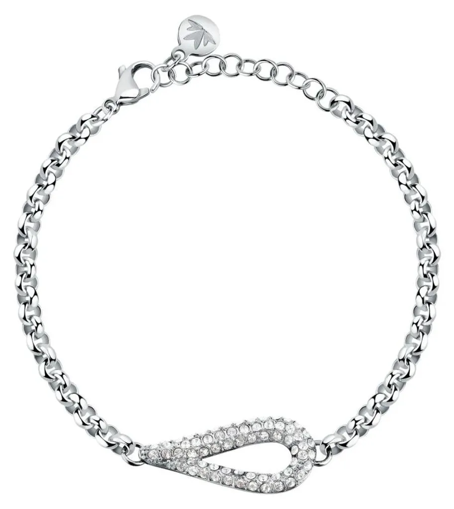 Bracelet en acier pour femme avec cristaux Rolo SAYP28 design chic