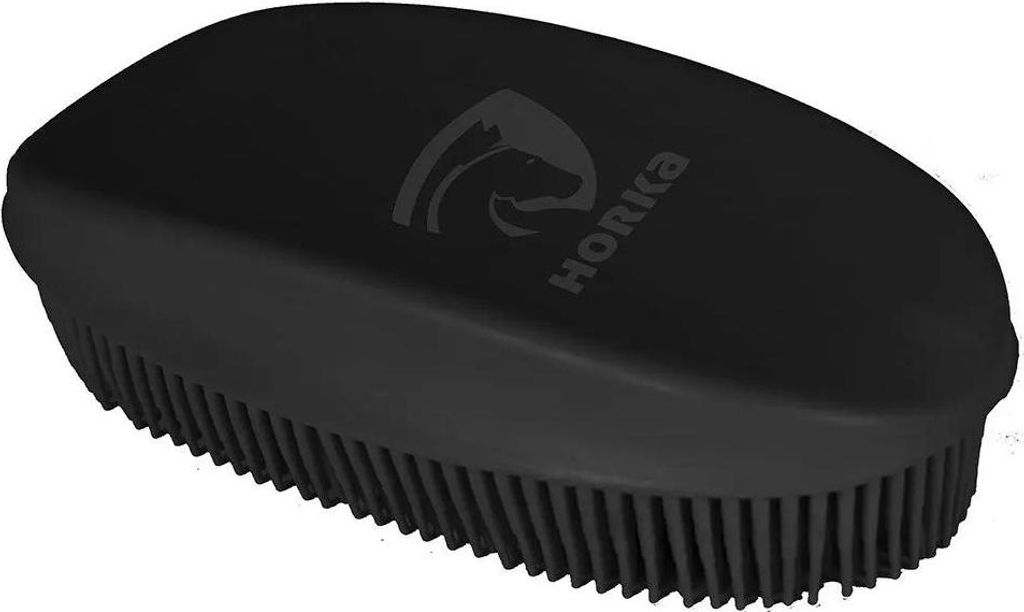 Horka Weiche Gummibürste Schwarz Schwarz One Size