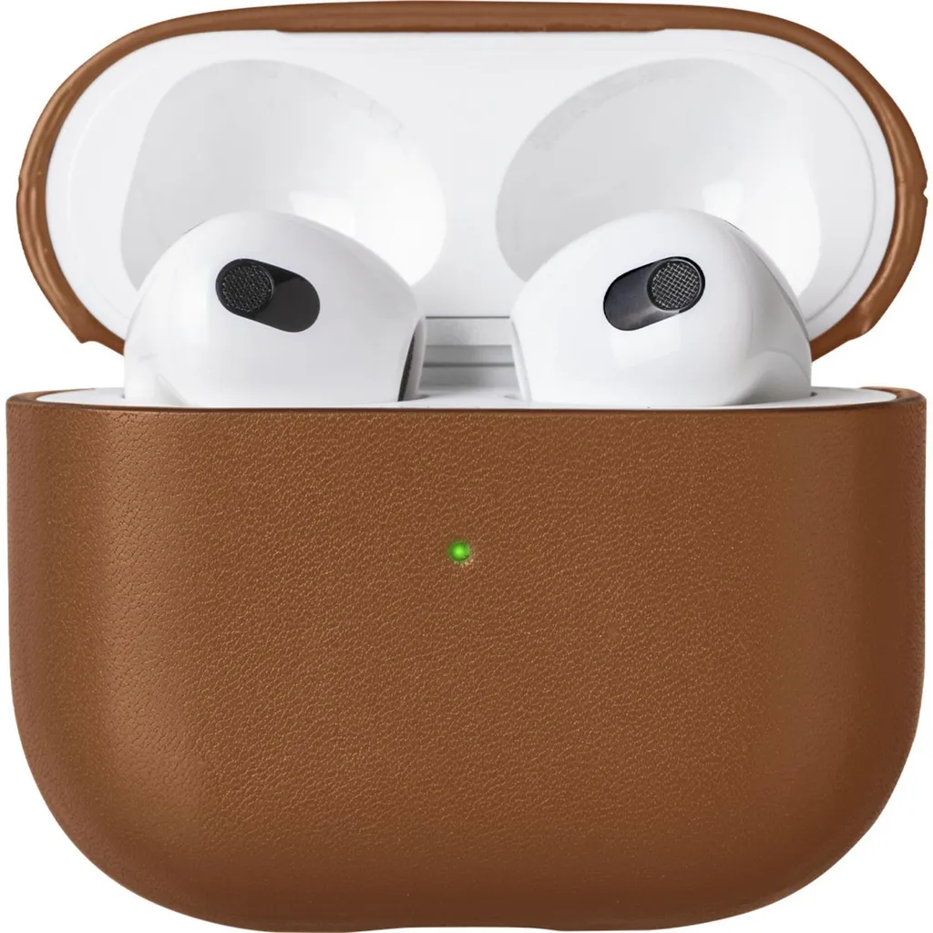 Coque AirPods 3 Native Union en cuir véritable marron - Protection luxe