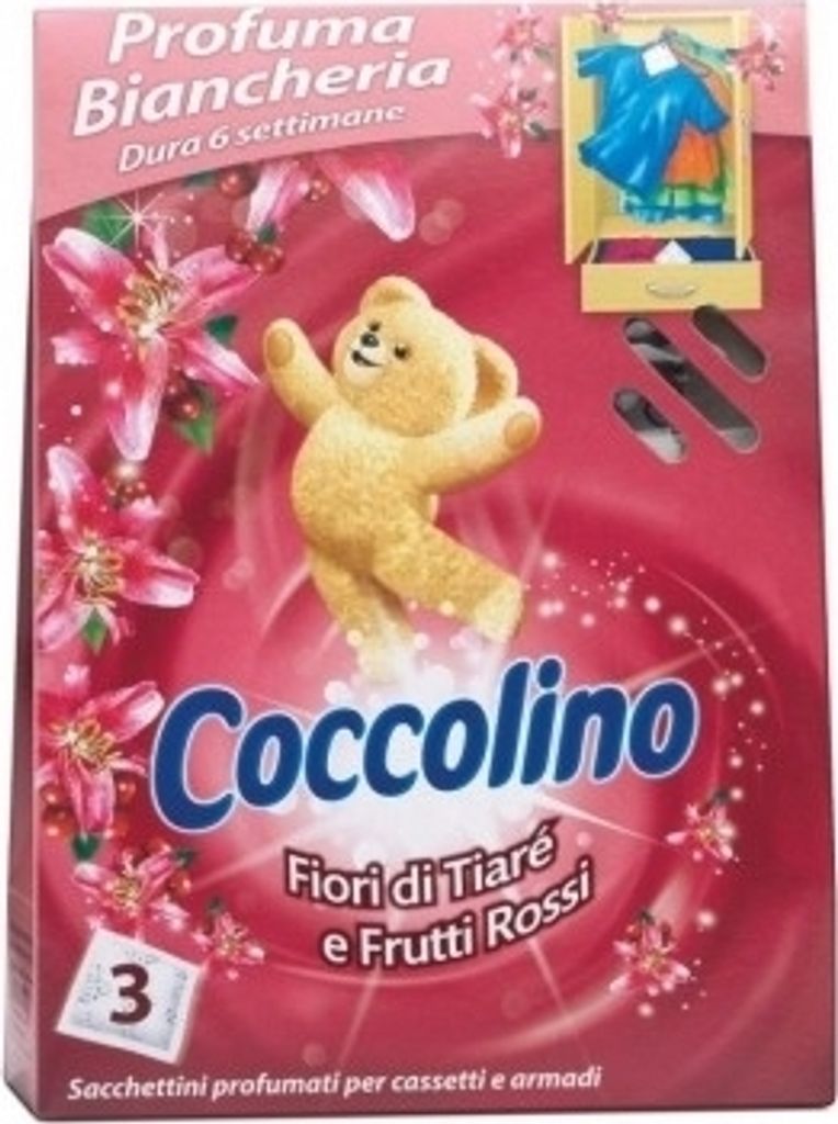 Coccolino, Saszetki zapachowe do szafy, różowe, 3 sztuki