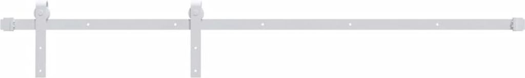 vidaXL Ferrure pour porte coulissante 183 cm acier blanc Image du produit 