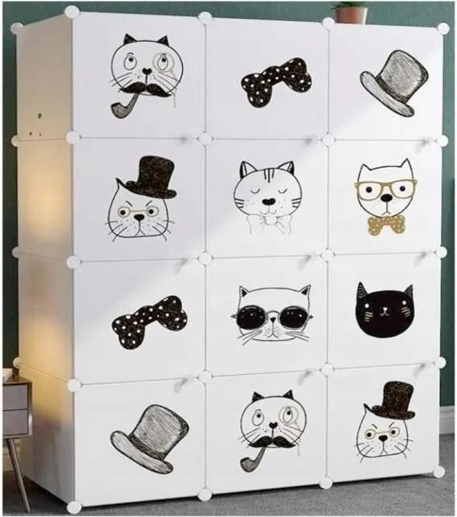 Penderie modulable enfant à 12 compartiments - Meuble de stockage DIY - 2