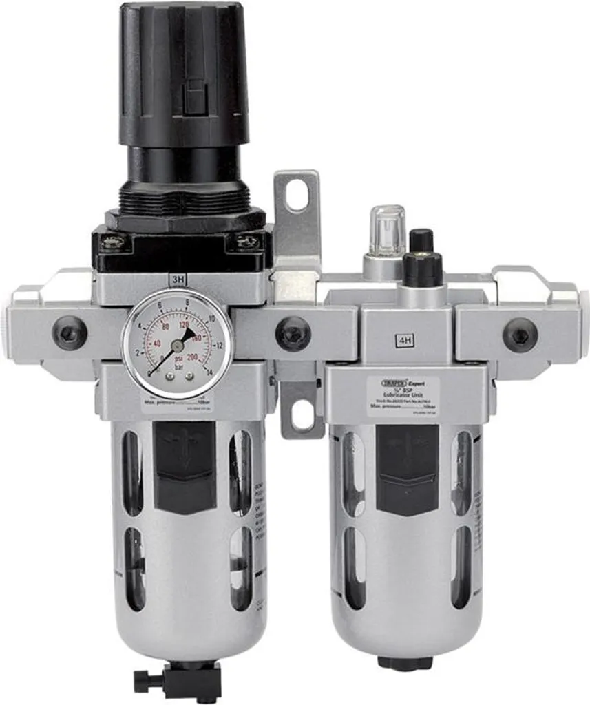 Filtre Régulateur Lubrificateur FRL 1/2 pour Compresseur et Air Comprimé