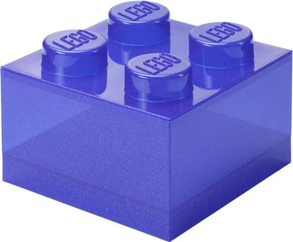 LEGO 40090800 Brique de rangement 4 Glitter violette pour chambre enfant