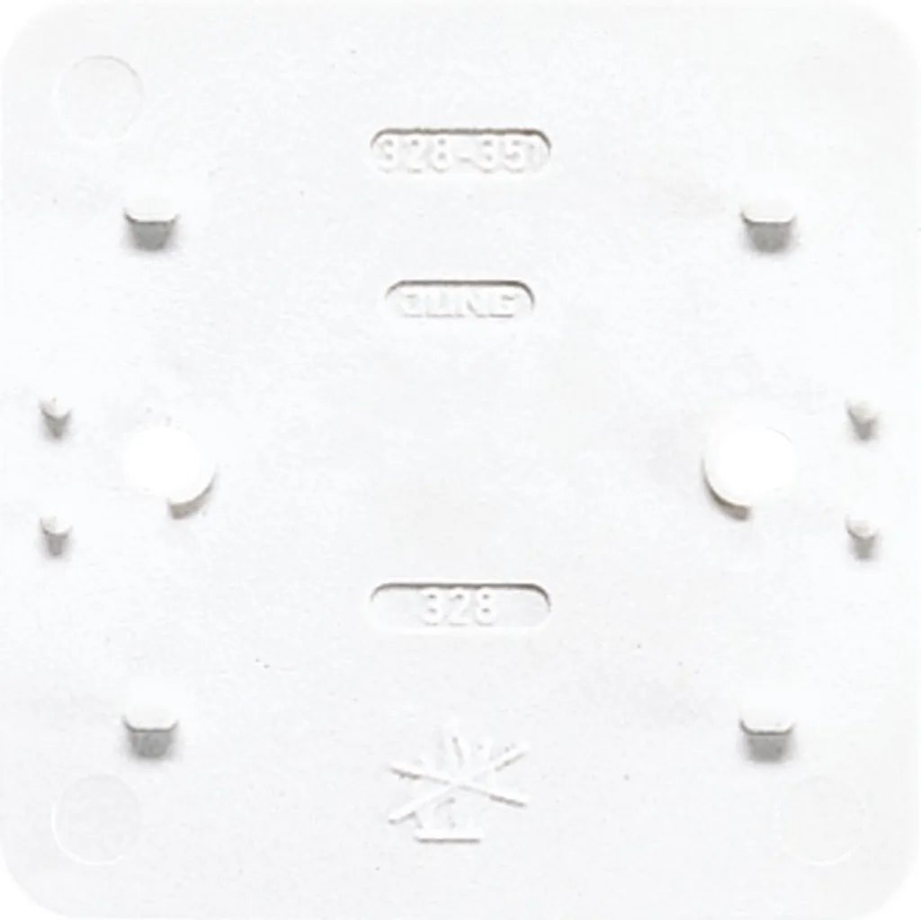 Jung Plaque de sol 328 WW - Enjoliveur blanc alpin série LS 990 robuste