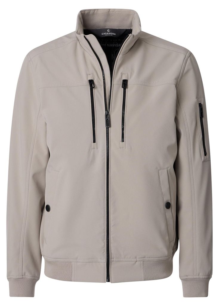 CASAMODA Herren Outdoor-Softshell-Blouson Regular Beige 4XL