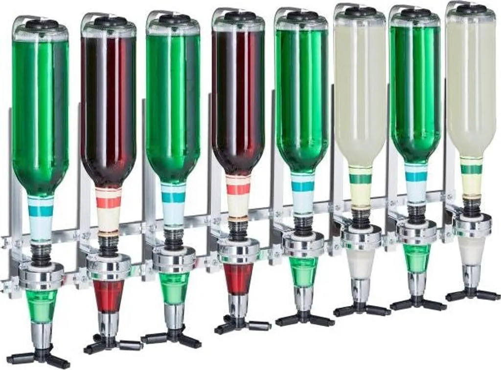 Recensione Bar Butler 8 Bottiglie: Sistema Dosatore Parete Argento