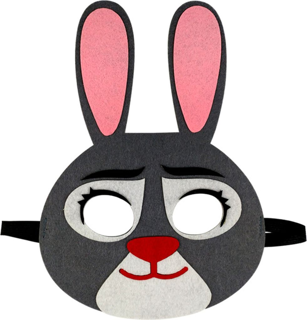 Gesichtsabdeckung exquisite Form lebendige Farbe Nicht gewebter Stoff Cartoon Zootopia Movie Themed Cosplay Masque Party Supplies-B