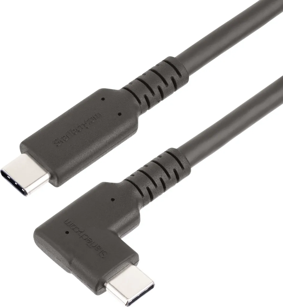 Cavo StarTech USB-C 10Gbps 90 Gradi 100W | Video 4K 60Hz Robusto