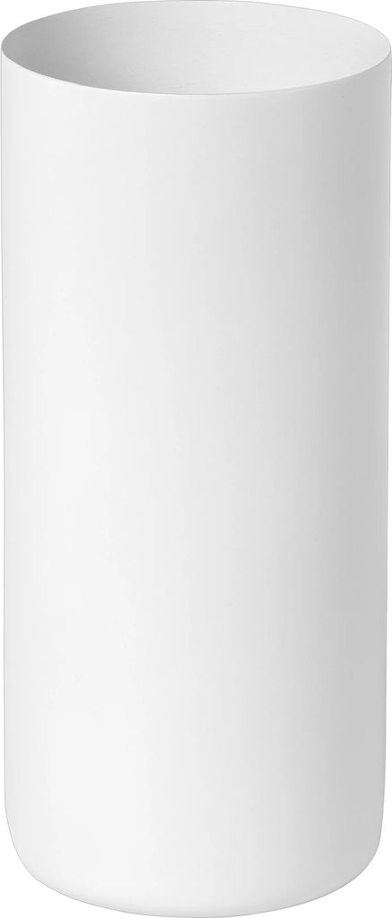 Blomus Zahnputzbecher Modo, Zahnbürstenbecher, Becher, Stahl Titanbeschichtet, Gummi, White, 66266