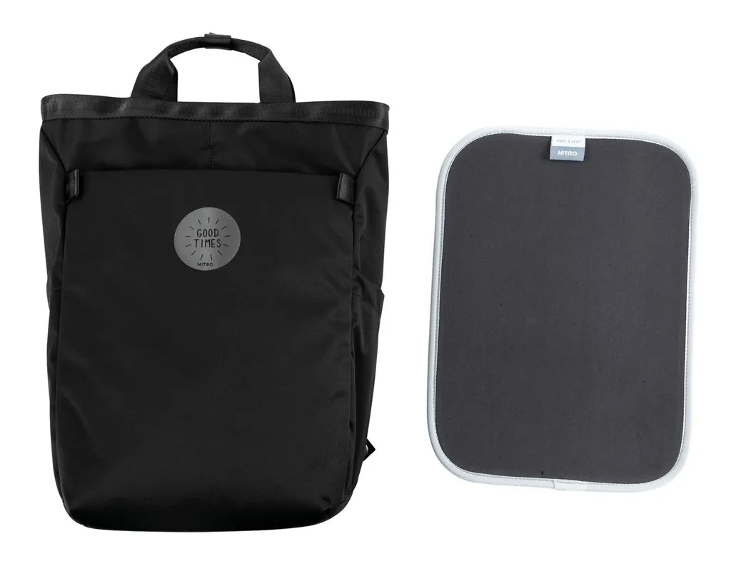 Nitro Mojo Pure Black 16L | Zaino Donna & Uomo Tempo Libero Urban Style