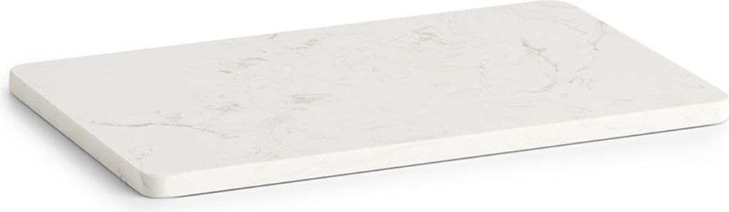 Zeller Servierteller, Marmor, 28x18x1 cm, weiß Produktbild 