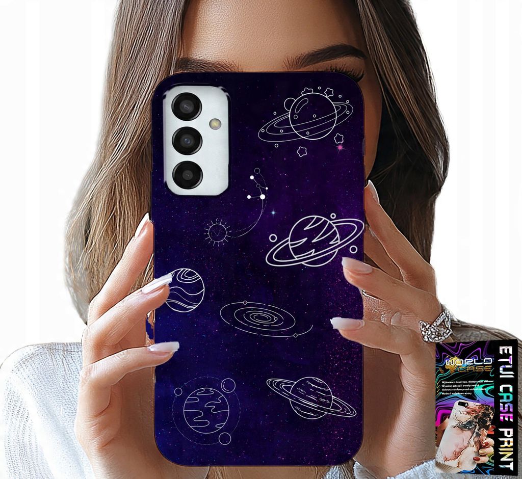 Fall Für Samsung Galaxy M13 4G - Kosmos Planeten Sterne Galaxie Muster