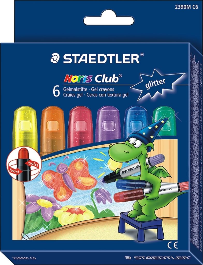 Gelmalstift NC Glitter 6-er Etui Packung mit 5 Stück