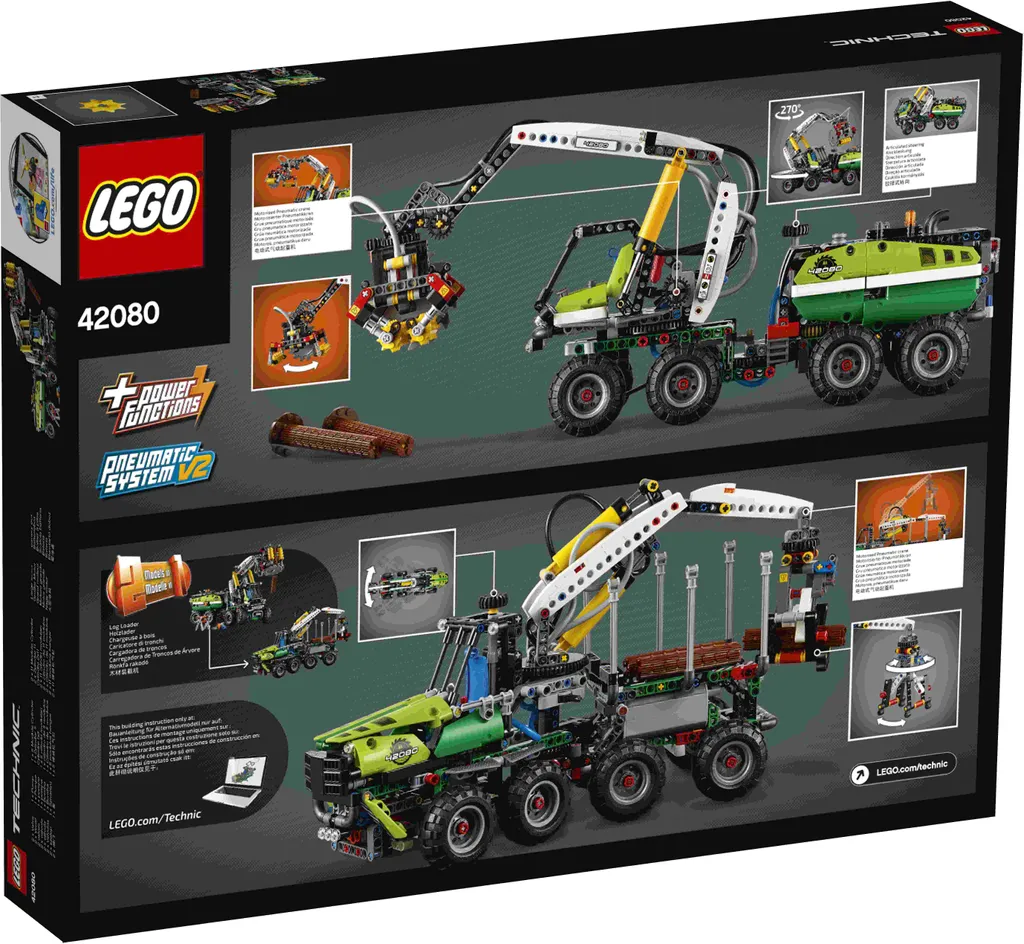 Jeu de construction motorisé Abatteuse forestière LEGO Technic 42080 - 4