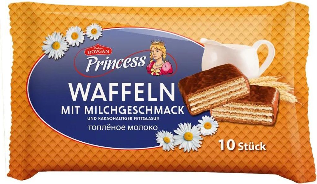 Nascha Mascha - Waffeln mit Milchgeschmack in Überzug 250 g