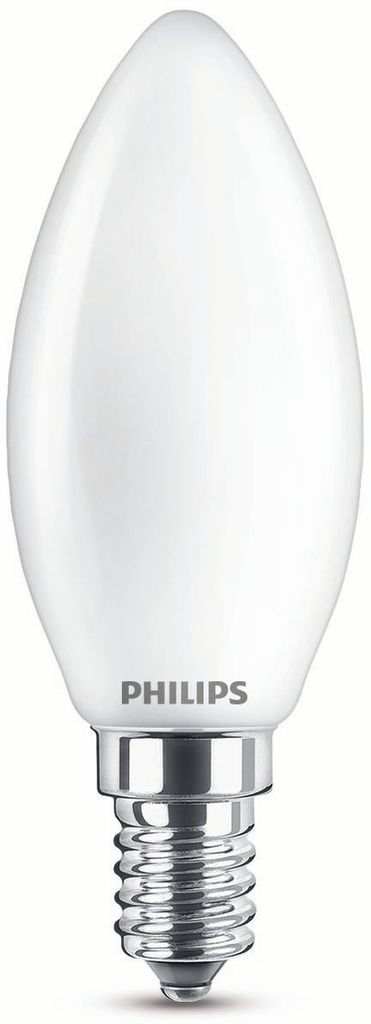 A single white LED light bulb with a silver base is shown against a white background.