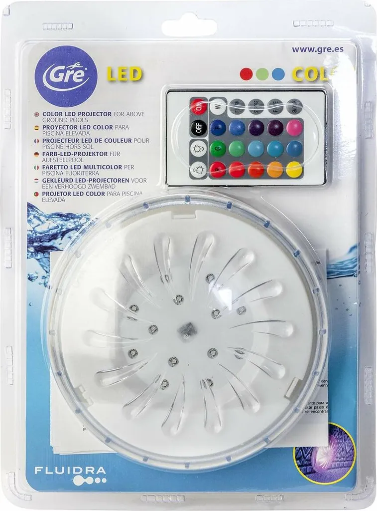 Projecteur LED Gre PLED1C - Éclairez votre Piscine sans Perçage Liner