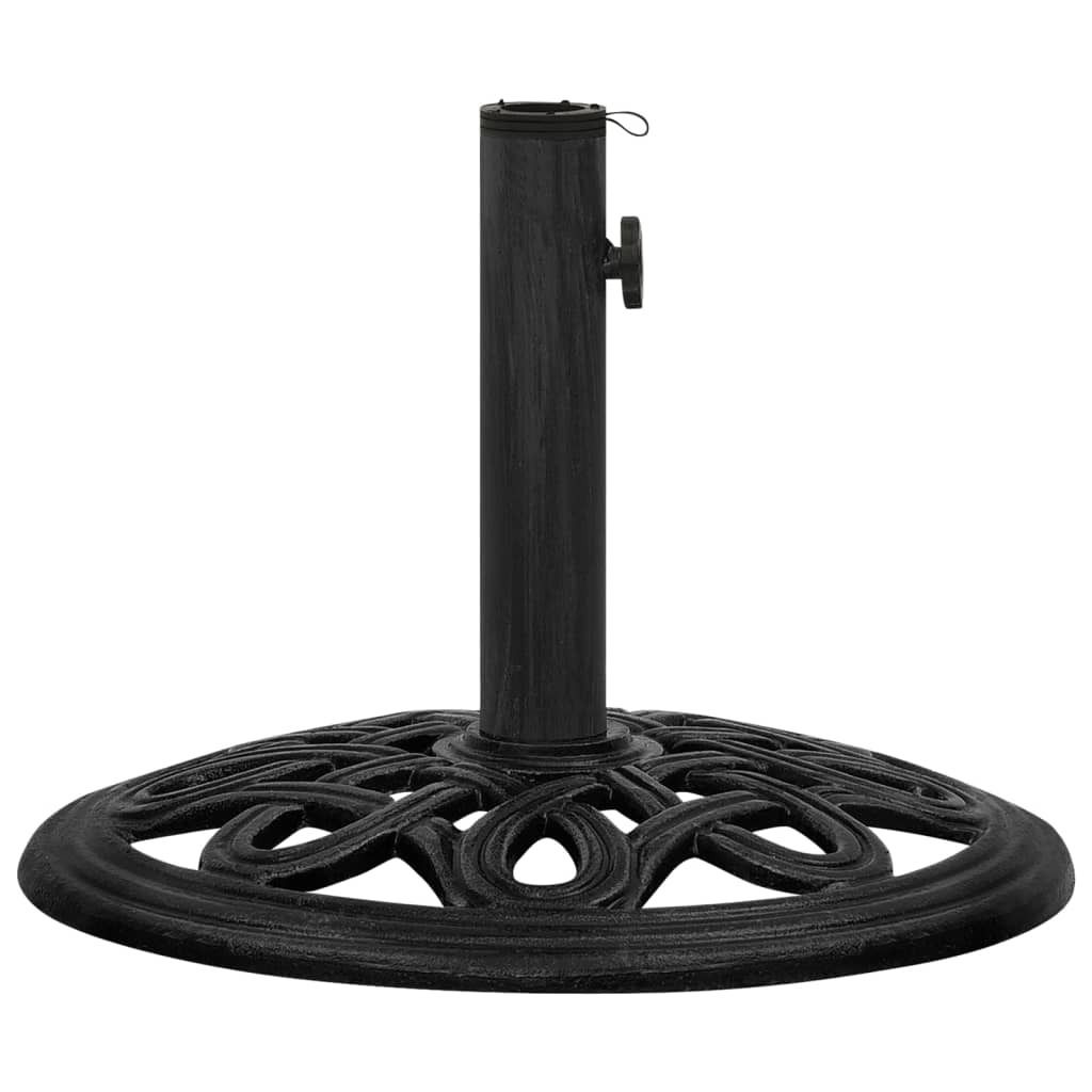 vidaXL Pied de parasol noir 44x44x32 cm Fonte Image du produit 