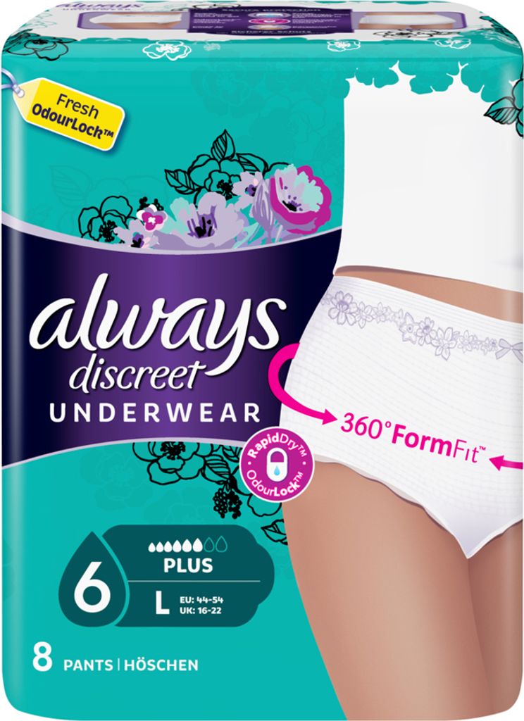 always discreet Inkontinenz-Höschen Pants Plus L Produktbild 