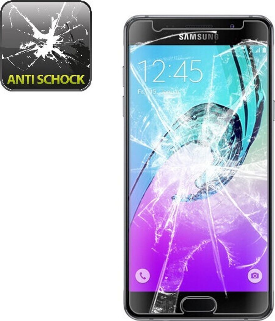 3x Panzerfolie für Samsung Galaxy A5 ANTI-SCHOCK Displayschutzfolie HD KLAR