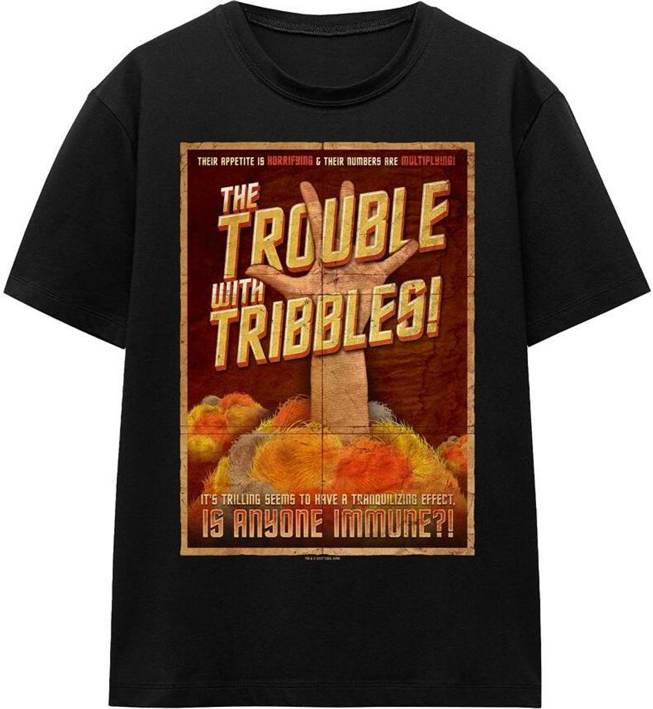Star Trek - "Tribbles: The Movie" T-Shirt für Herren/Damen Uni TV16813 (XL) (Schwarz)