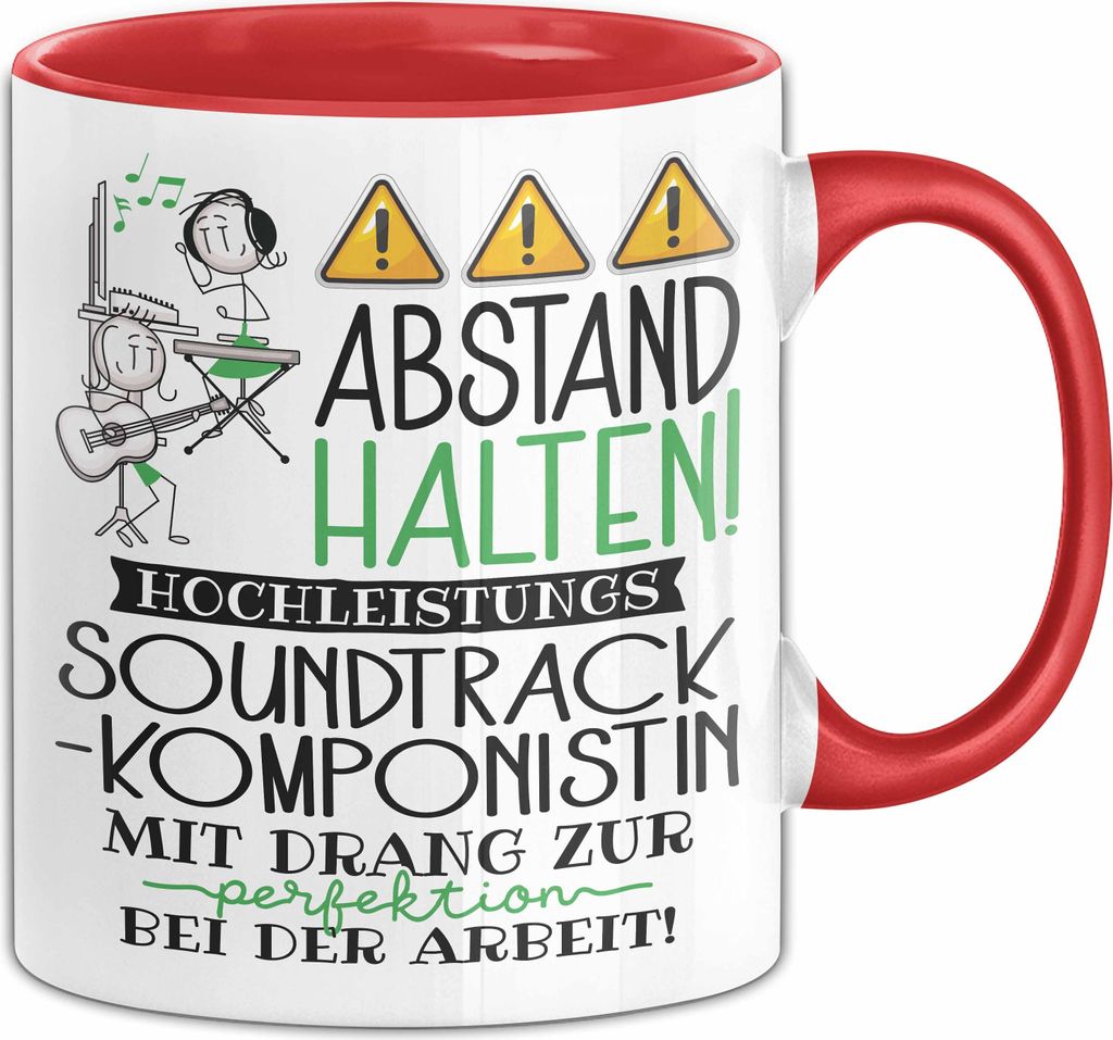 Soundtrack-Komponistin Tasse Geschenk Lustig Abstand Halten Produktbild 