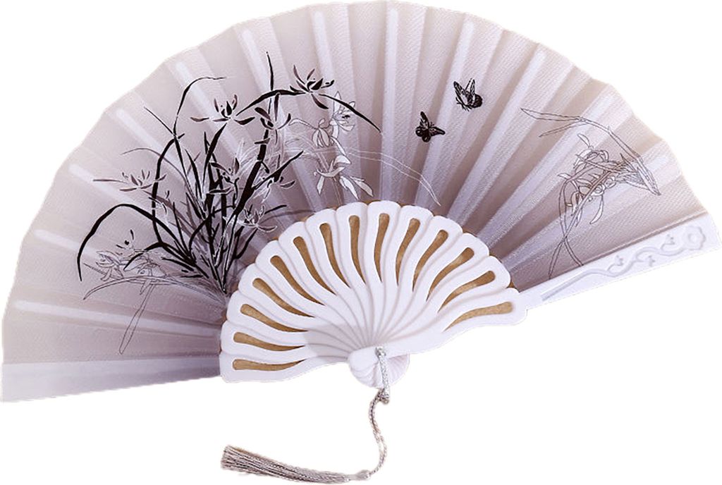 Klapperlüfter glänzende Textur Schöne verschiedene Stile glatte Oberfläche feine Verarbeitungsdekoration Oxford Stoff Chinesischer Stil Handhel...