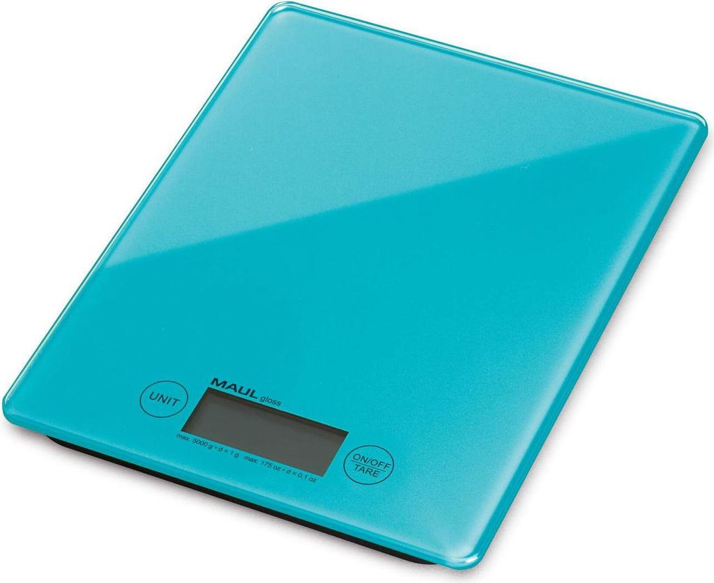 MAUL Briefwaage MAULgloss 5 kg Batterie hellblau