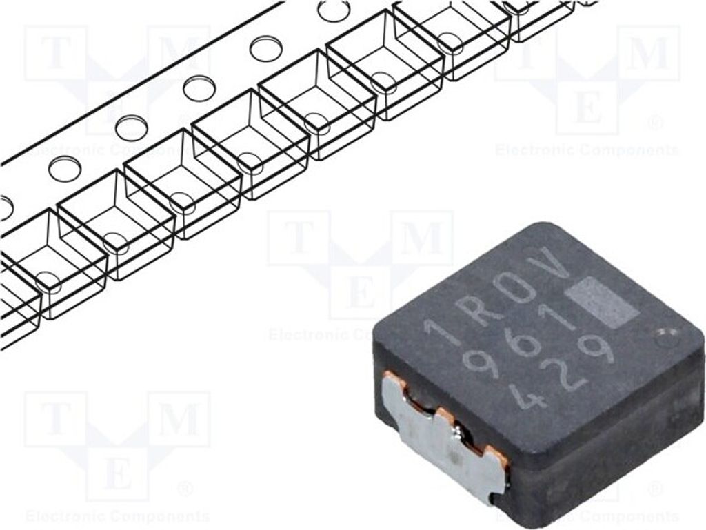 1x Drossel: Draht 1uH 9,9A SMD 6,4x6x3mm 6,2mΩ ±20% -55÷155°C ETQP3M1R0KVN SMD-Le