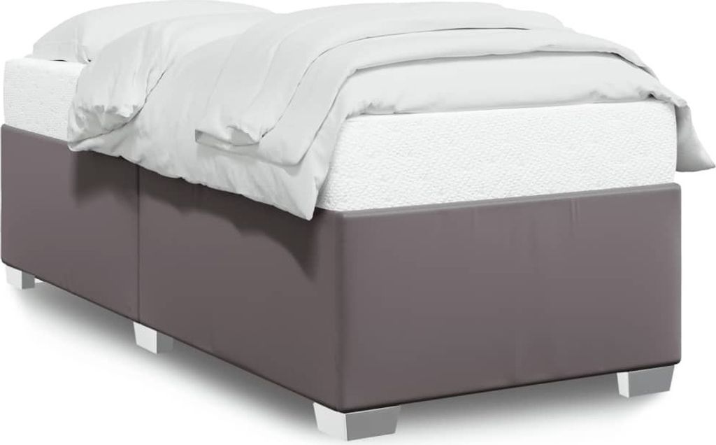 Maison Exclusive - Bettgestell Grau 80x200 cm Kunstleder