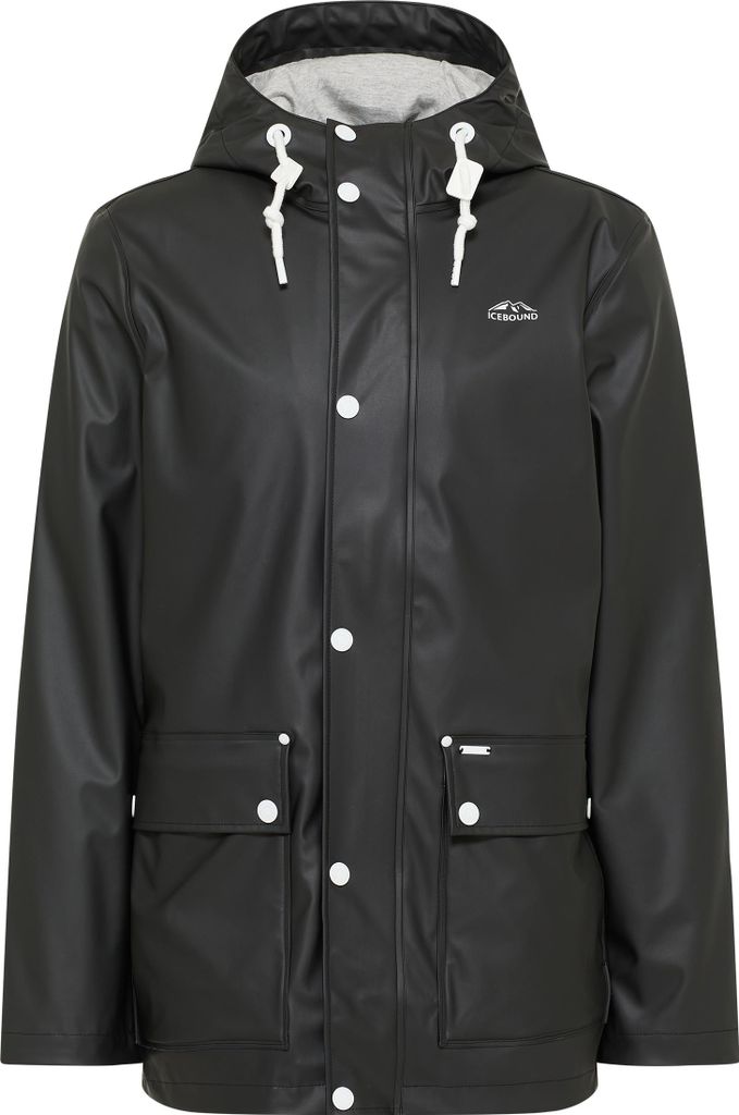 ICEBOUND herren regenjacke - schwarz, XL