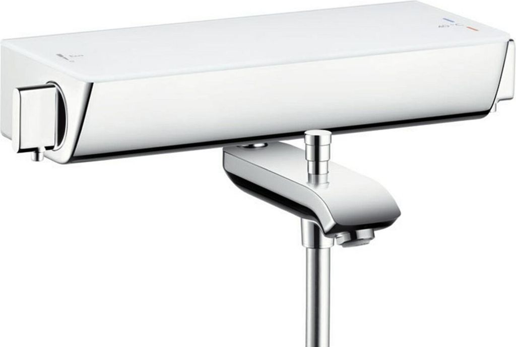 Hansgrohe Ecostat Thermostat Select Wanne Aufputz Weiss / Chrom